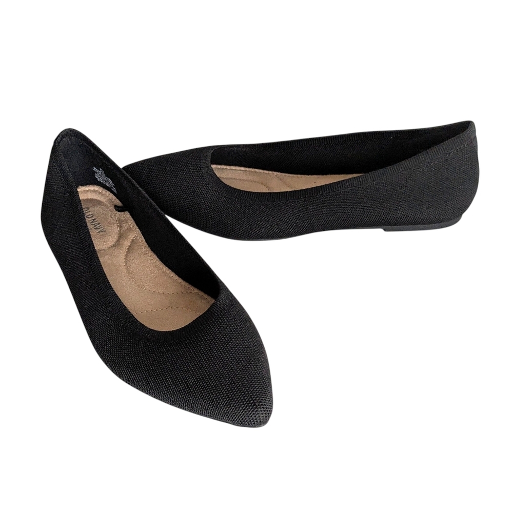 Old Navy Black Pointed Toe Flats Size 9.5